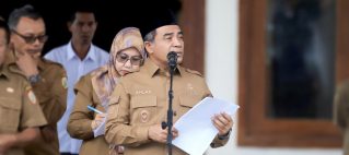Wabup Ahlan Djumadil Pimpin Apel Senin Pagi