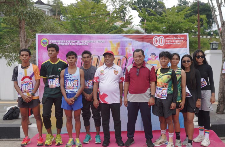 Wabup Ahlan Djumadil Lepas Lari Marathon HUT RI Ke-80