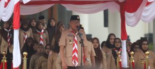 Bupati Ikram M Sangadji Irup Hari Pramuka Ke-64