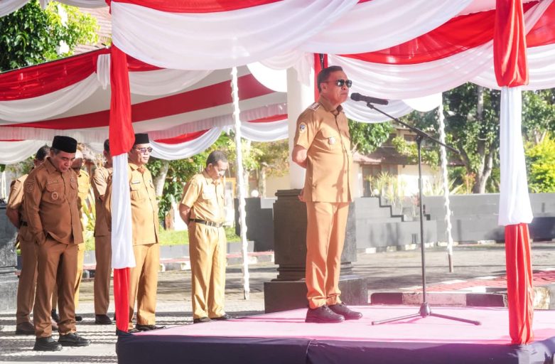 APEL PAGI BUPATI IKRAM TEGASKAN ASN MEMAHAMI PROGRAM KERJA PEMDA HALTENG