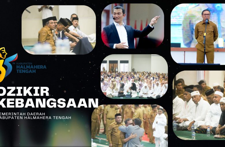 BUPATI HALMAHERA TENGAH: DZIKIR KEBANGSAAN BUKAN SEKEDAR DZIKIR, TAPI MOMEN RENUNGAN DAN INSPIRASI DIRI