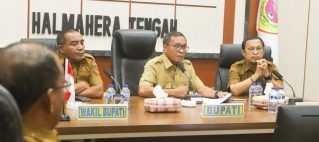 BUPATI IKRAM KAMI PEMDA HALTENG SIAP DIBANGUN GUDANG BULOG
