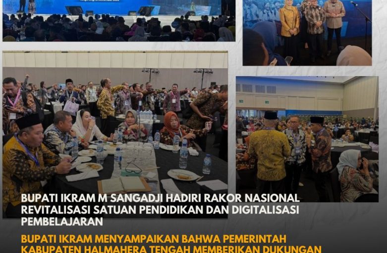 BUPATI IKRAM M SANGADJI  HADIRI RAKOR NASIONAL REVITALISASI SATUAN PENDIDIKAN DAN DIGITALISASI PEMBELAJARAN