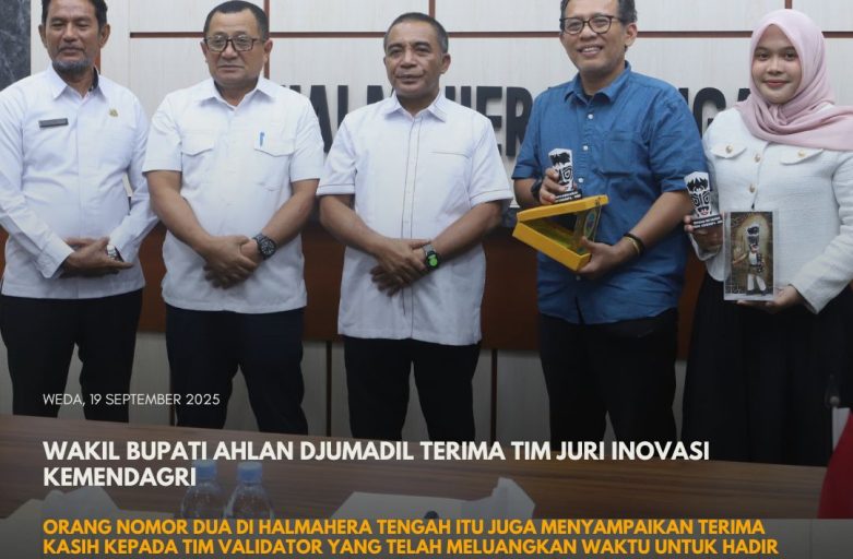 WAKIL BUPATI HALTENG TERIMA TIM JURI INOVASI KEMENDAGRI