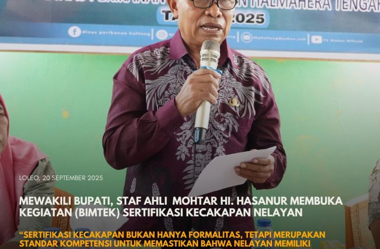 PEMERINTAH HALTENG DORONG PENINGKATAN SDM PERIKANAN LEWAT SERTIFIKASI NELAYAN