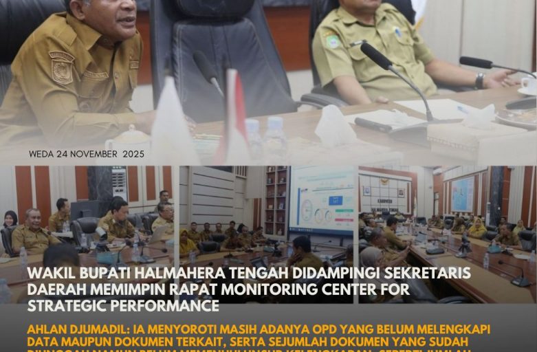 WAKIL BUPATI DIDAMPINGI SEKDA PIMPIN RAPAT MCSP: TEKANKAN PENYELESAIAN DOKUMEN DAN PERCEPATAN SKORING