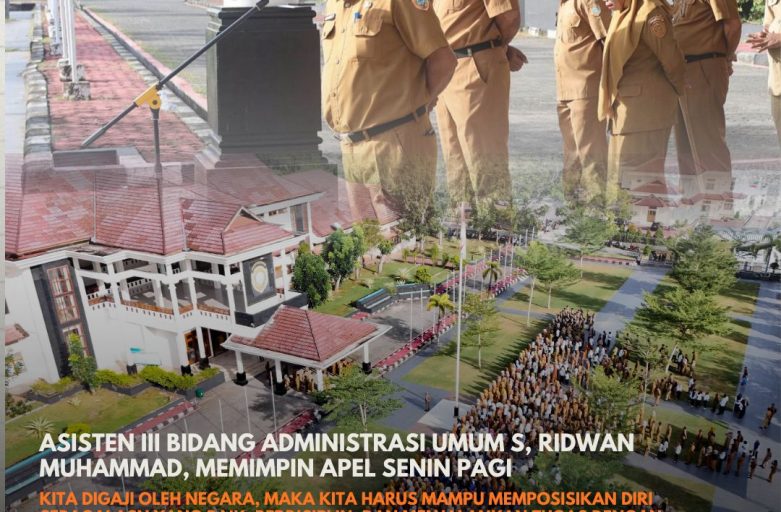 ASISTEN III RIDWAN MUHAMMAD PIMPIN APEL SENIN PAGI