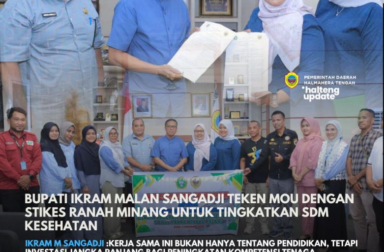 BUPATI IKRAM MALAN SANGADJI TEKEN MOU DENGAN STIKES RANAH MINANG UNTUK TINGKATKAN SDM KESEHATAN