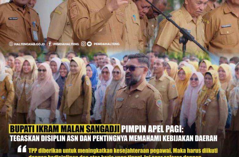BUPATI IKRAM MALAN SANGADJI PIMPIN APEL PAGI: TEGASKAN DISIPLIN ASN DAN PENTINGNYA MEMAHAMI KEBIJAKAN DAERAH
