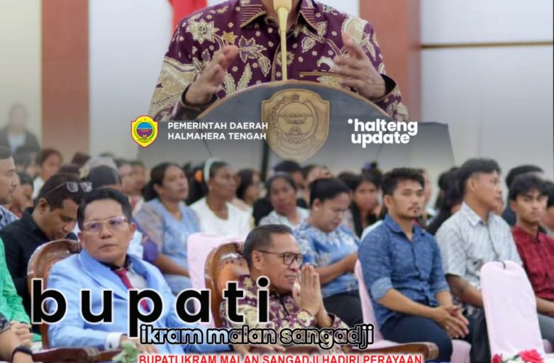 BUPATI IKRAM MALAN SANGADJI HADIRI PERAYAAN NATAL GPdi SE-KABUPATEN HALTENG