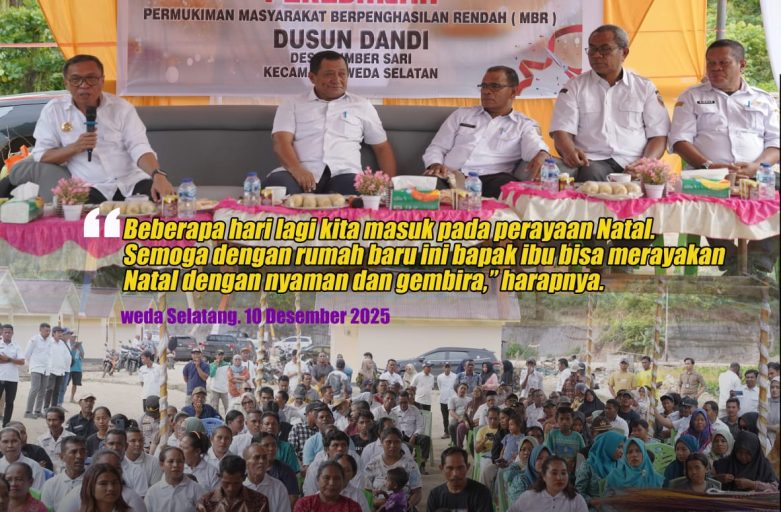 BUPATI IKRAM RESMIKAN PEMUKIMAN PBR DI DUSUN DANDI, 24 UNIT RUMAH SIAP DITEMPATI WARGA