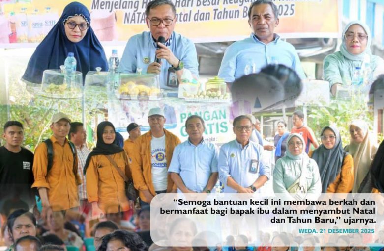 ROADSHOW NATAL BERLANJUT, BUPATI DAN WAKIL BUPATI HALTENG KUNJUNGI DESA YEKE
