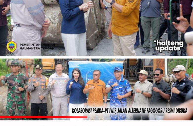 KOLABORASI PEMDA–PT IWIP, JALAN ALTERNATIF FAGOGORU RESMI DIBUKA