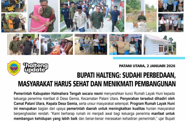 BUPATI HALTENG: SUDAHI PERBEDAAN, MASYARAKAT HARUS SEHAT DAN MENIKMATI PEMBANGUNAN