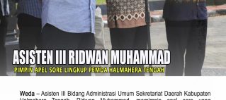 Asisten III Setda Halteng Pimpin Apel Sore Lingkup Pemda Halmahera Tengah