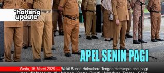 WAKIL BUPATI HALTENG PIMPIN APEL PAGI, SOROTI DISIPLIN ASN DAN MINTA PIMPINAN OPD PERKETAT PENGAWASAN