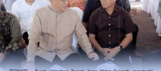 BUPATI HALTENG HADIRI PELETAKAN BATU PERTAMA MASJID AISYAH AL ILYAS DI TERNATE