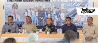 PEMDA HALTENG DORONG KEPASTIAN HUKUM TANAH, 336 SERTIFIKAT DISERAHKAN DI PATANI UTARA