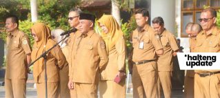 WAKIL BUPATI HALMAHERA TENGAH PIMPIN APEL PAGI, TEKANKAN DISIPLIN DAN KEKOMPAKAN ASN