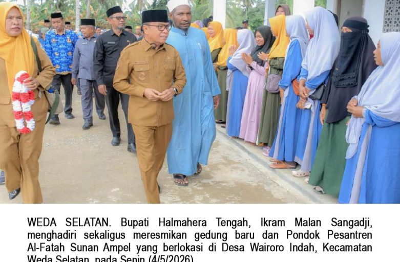 BUPATI HALTENG RESMIKAN GEDUNG DAN PONDOK PESANTREN AL-FATAH SUNAN AMPEL DI WAIRORO INDAH