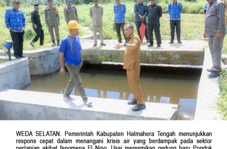 RESPONS CEPAT KRISIS AIR, BUPATI IKRAM TINJAU IRIGASI WAIRORO: TARGET 200 HEKTAR SAWAH PRODUKTIF PER TAHUN