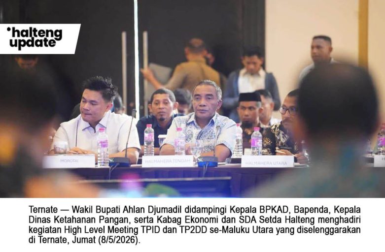 WAKIL BUPATI HALMAHERA TENGAH HADIRI HIGH LEVEL MEETING TPID DAN TP2DD SE-MALUKU UTARA, DORONG INVESTASI PETERNAKAN DAN DISTRIBUSI ENERGI