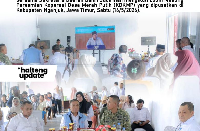 BUPATI IKRAM IKUTI PERESMIAN KOPERASI DESA MERAH PUTIH OLEH PRESIDEN PRABOWO