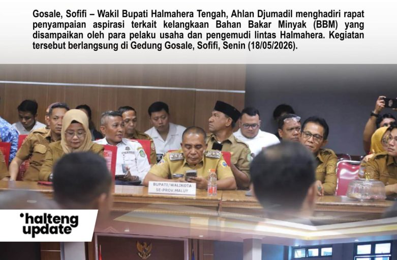 WAKIL BUPATI HALTENG HADIRI RAPAT ASPIRASI KELANGKAAN BBM DI SOFIFI, DORONG PENAMBAHAN KUOTA SOLAR UNTUK HALTENG