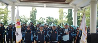 SEKDA HALMAHERA TENGAH LEPAS KONTINGEN PORPROV V MALUKU UTARA, TARGETKAN PRESTASI TERBAIK DAN JUNJUNG TINGGI NILAI FAGOGORU