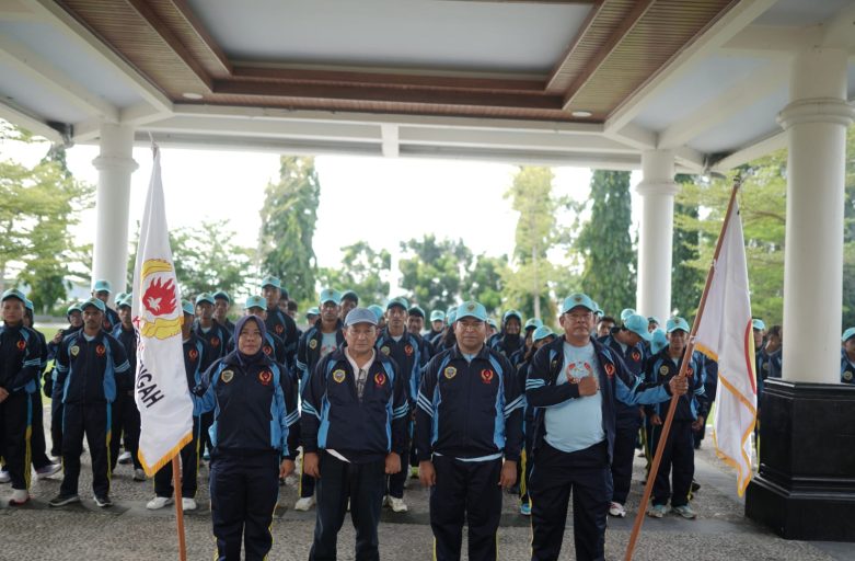 SEKDA HALMAHERA TENGAH LEPAS KONTINGEN PORPROV V MALUKU UTARA, TARGETKAN PRESTASI TERBAIK DAN JUNJUNG TINGGI NILAI FAGOGORU