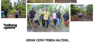 GERAK CEPAT PEMDA HALTENG, AKSES MENUJU JEMBATAN KALI GET MULAI DIUKUR