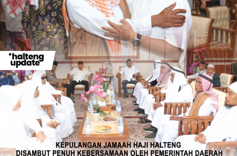 KEPULANGAN JAMAAH HAJI HALTENG DISAMBUT PENUH KEBERSAMAAN OLEH PEMERINTAH DAERAH