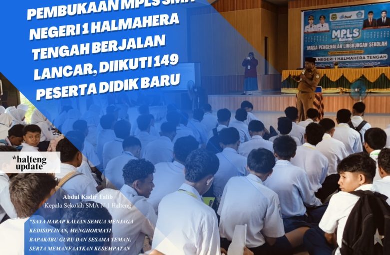 Pembukaan MPLS SMA Negeri 1 Halmahera Tengah Berjalan Lancar, Diikuti 149 Peserta Didik Baru
