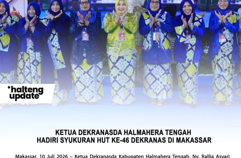 KETUA DEKRANASDA HALMAHERA TENGAH HADIRI SYUKURAN HUT KE-46 DEKRANAS DI MAKASSAR