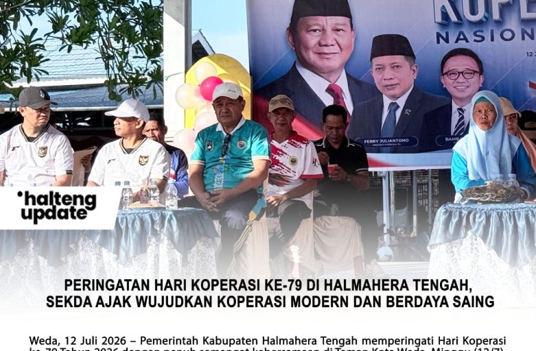 PERINGATAN HARI KOPERASI KE-79 DI HALMAHERA TENGAH, SEKDA AJAK WUJUDKAN KOPERASI MODERN DAN BERDAYA SAING
