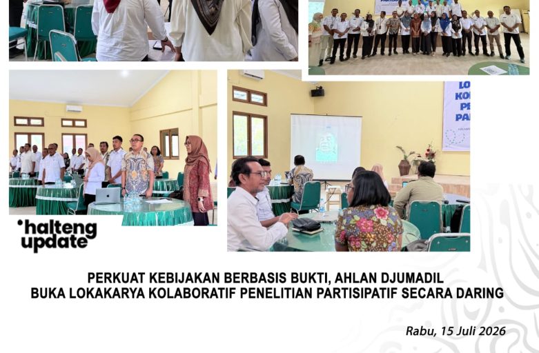 PERKUAT KEBIJAKAN BERBASIS BUKTI, AHLAN DJUMADIL  BUKA LOKAKARYA KOLABORATIF PENELITIAN PARTISIPATIF SECARA DARING