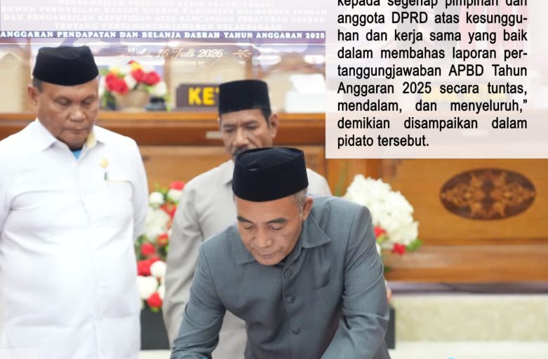 RAPAT PARIPURNA KE-7, HALTENG TUNTASKAN PERTANGGUNGJAWABAN APBD 2025
