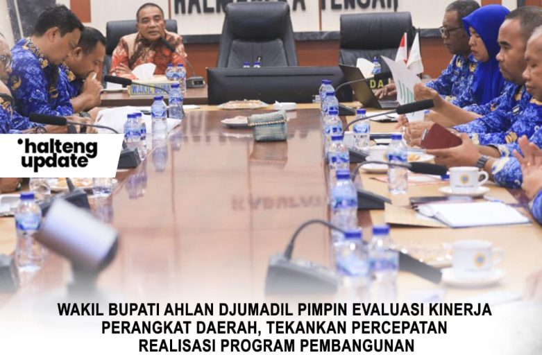 WAKIL BUPATI AHLAN DJUMADIL PIMPIN EVALUASI KINERJA PERANGKAT DAERAH, TEKANKAN PERCEPATAN REALISASI PROGRAM PEMBANGUNAN
