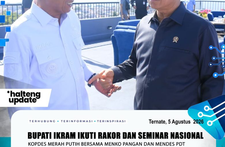 BUPATI IKRAM IKUTI RAKOR DAN SEMINAR NASIONAL KOPDES MERAH PUTIH BERSAMA MENKO PANGAN DAN MENDES PDT
