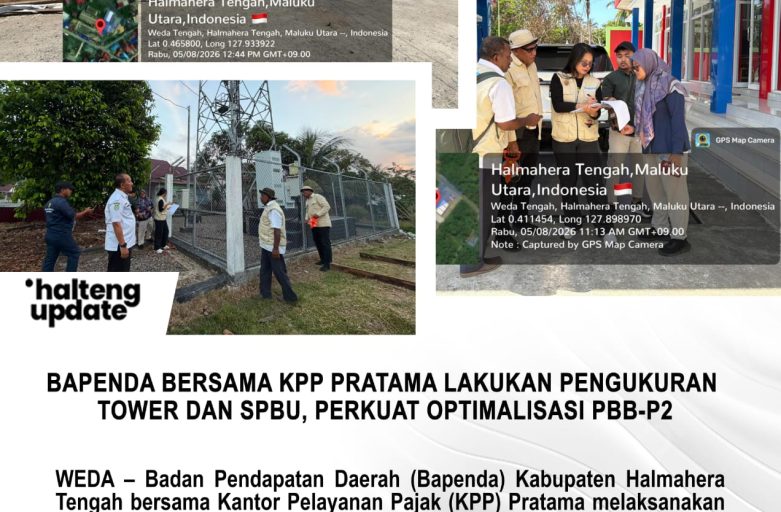 BAPENDA BERSAMA KPP PRATAMA LAKUKAN PENGUKURAN TOWER DAN SPBU, PERKUAT OPTIMALISASI PBB-P2
