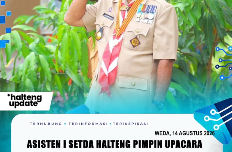 ASISTEN I SETDA HALTENG PIMPIN UPACARA PERINGATAN HARI PRAMUKA KE-65 TAHUN 2026