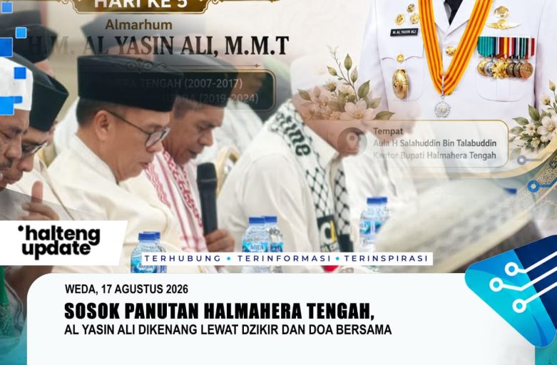 SOSOK PANUTAN HALMAHERA TENGAH, AL YASIN ALI DIKENANG LEWAT DZIKIR DAN DOA BERSAMA