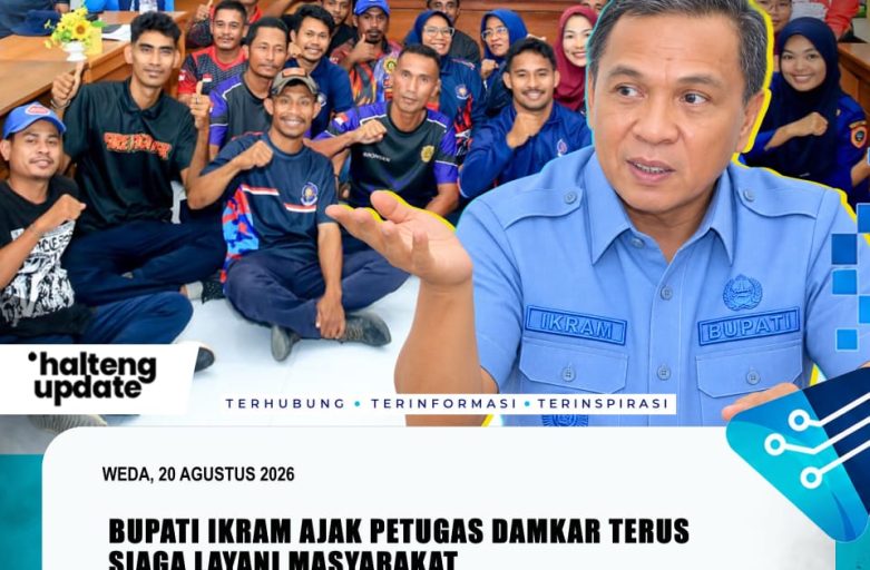 BUPATI IKRAM AJAK PETUGAS DAMKAR TERUS SIAGA LAYANI MASYARAKAT