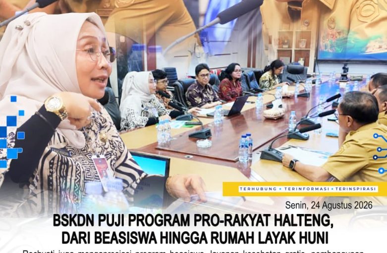 BSKDN PUJI PROGRAM PRO-RAKYAT HALTENG, DARI BEASISWA HINGGA RUMAH LAYAK HUNI