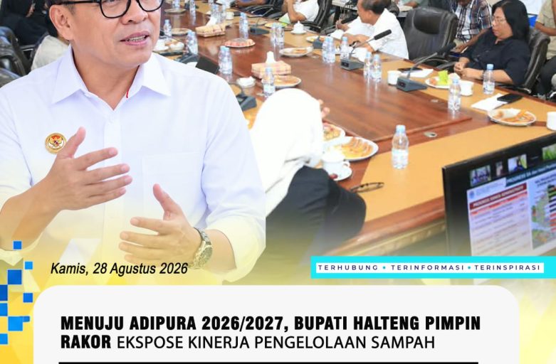 MENUJU ADIPURA 2026/2027, BUPATI HALTENG PIMPIN RAKOR EKSPOSE KINERJA PENGELOLAAN SAMPAH
