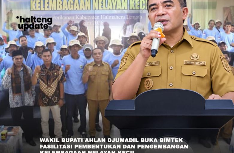 WAKIL BUPATI AHLAN DJUMADIL BUKA BIMTEK FASILITASI PEMBENTUKAN DAN PENGEMBANGAN KELEMBAGAAN NELAYAN KECIL
