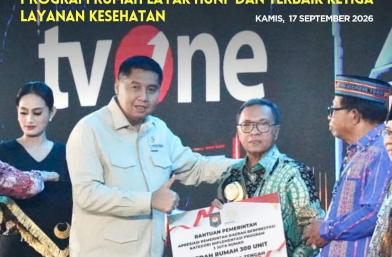 KINERJA DIAKUI NASIONAL, HALMAHERA TENGAH RAIH TERBAIK PERTAMA PROGRAM RUMAH LAYAK HUNI  DAN TERBAIK KETIGA LAYANAN KESEHATAN