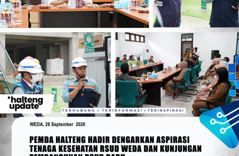 PEMDA HALTENG HADIR DENGARKAN ASPIRASI TENAGA KESEHATAN RSUD WEDA