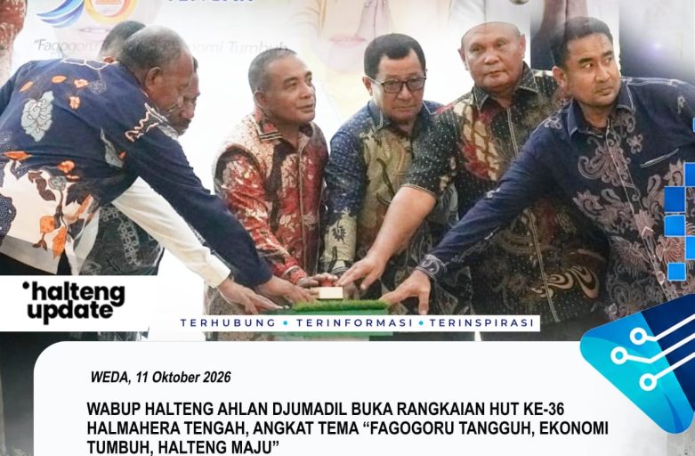 WABUP HALTENG AHLAN DJUMADIL BUKA RANGKAIAN HUT KE-36 HALMAHERA TENGAH, ANGKAT TEMA “FAGOGORU TANGGUH, EKONOMI TUMBUH, HALTENG MAJU”